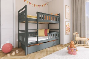 TIM 90x200 Grafiet Stapelbed Kinder Meubels