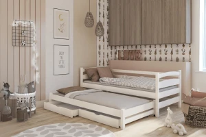 TINA 90x200 Natuurlijk Grenenhout Stapelbed Kinder Meubels