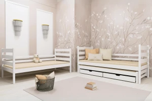 TOMI 90x200 Natuurlijk Grenenhout Stapelbed Kinder Meubels