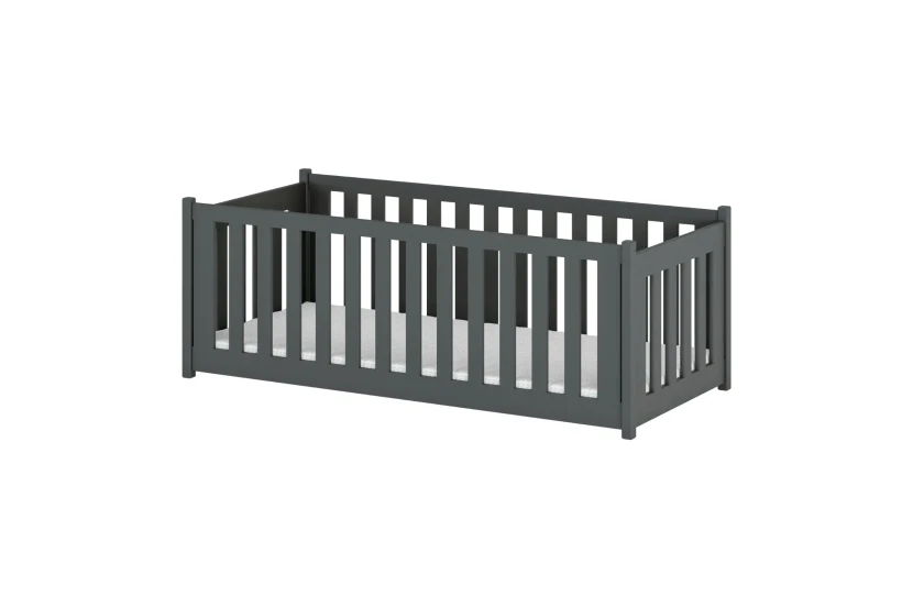 CAROLIN 90x200 Grafiet Kinderbed Vloerbed Kinder Meubels