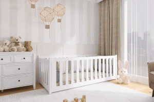 CAROLIN 90x200 Natuurlijk Grenenhout Kinderbed Vloerbed Kinder Meubels