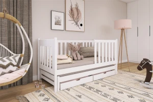 KARIN 90x200 Natuurlijk Grenenhout Uitschuifbed Kinderbed Kinder Meubels