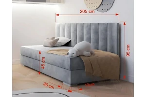 ARTHUR 90x200 Wit + Velours Amber 502 Donkergroen Hoogslaper Functioneel Bed met Bank Sofa CII Kinder Meubels