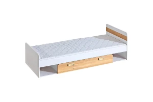 LUKA L13 80x195 Wit Mat + Eik Nash Kinderbed Jeugdbed Eenpersoonsbed Kinder Meubels