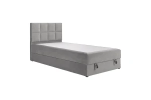 PETER 120x200 Riviera 91 Grijs Boxspringbed Eenpersoonsbed Jeugdbed Kinder Meubels
