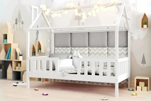 ROSI 140x200 Wit Huisbed Eenpersoonsbed Kinder Meubels