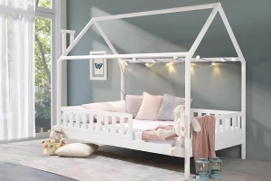 ROSI 140x200 Wit Huisbed Eenpersoonsbed Kinder Meubels