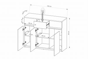 ARCO 06 Ladekast 120 cm 