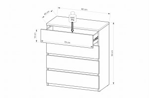 ARCO 05 Ladekast 80 cm 