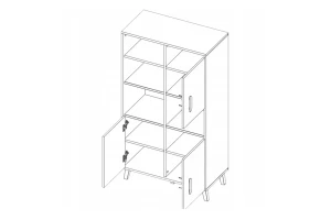 JUSTIN 6 Ladekast 80 cm 