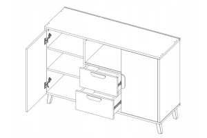 JUSTIN 8 Ladekast 120 cm 