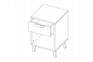 JUSTIN 11 Nachtkastje 40 cm 