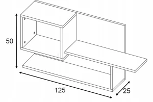JUSTIN 12 Wandplank 120 cm