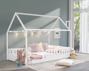 ROSI PLUS fabrieksnieuw120x200 Witte vloerbed, huisbed, eenpersoonsbed