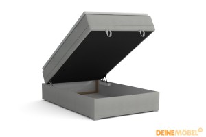 DAGA MINI 100x200 Poso 34/Kronos 34 Antraciet boxspringbed met opbergruimte en een doorlopende matras Kinder Meubels 24