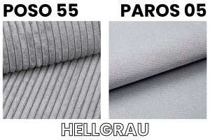 DAGA MINI 100x200 Poso 55/Paros 5 Lichtgrijs boxspringbed met opbergruimte en een doorlopende matras Kinder Meubels 24