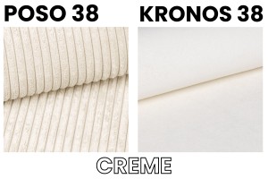 DAGA MINI 120x200 Poso 38/Kronos 38 Crème boxspringbed met opbergruimte en een doorlopende matras Kinder Meubels 24
