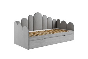 JESS gestoffeerd bed kinderbed uitschuifbed voor kinderen en jongeren Kinder Meubels 24
