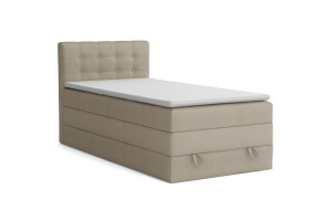 JUNG 1 120x200 Paros 2 Beige boxspringbed gestoffeerd bed compleetbed Kinder Meubels 24