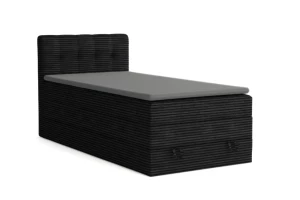 JUNG 2 100x200 Poso 135 Zwart boxspringbed gestoffeerd bed compleetbed Kinder Meubels 24