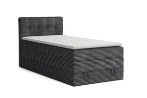 JUNG 2 100x200 Poso 34 Antraciet boxspringbed gestoffeerd bed compleetbed Kinder Meubels 24