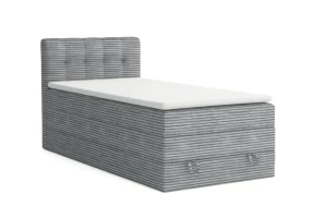 JUNG 2 100x200 Poso 55 Lichtgrijs boxspringbed gestoffeerd bed compleetbed Kinder Meubels 24