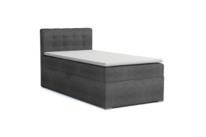 JUNG 3 100x200 Kronos 34 Antraciet boxspringbed gestoffeerd bed compleetbed Kinder Meubels 24