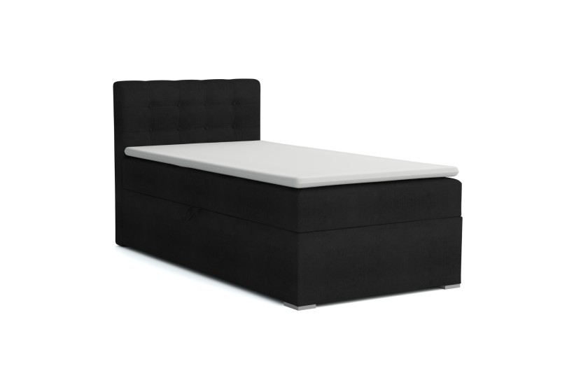 JUNG 3 100x200 Kronos 7 Zwart boxspringbed gestoffeerd bed compleetbed Kinder Meubels 24