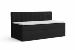 MATI BIS 100x200 Kronos 7 Zwart boxspringbed gestoffeerd bed compleetbed Kinder Meubels 24