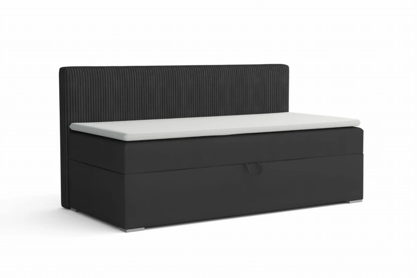 MATI BIS 90x200 Kronos 34 Antraciet boxspringbed gestoffeerd bed compleetbed Kinder Meubels 24