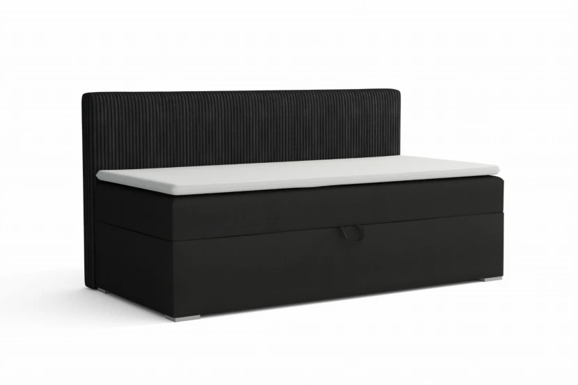 MATI BIS 90x200 Kronos 7 Zwart boxspringbed gestoffeerd bed compleetbed Kinder Meubels 24