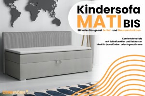 MATI BIS boxspringbed gestoffeerd bed compleetbed Kinder Meubels 24