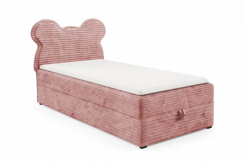 TEDDY 90x200 TILIA 62 Roze boxspringbed gestoffeerd bed compleetbed voor kinderen en jongeren Kinder Meubels 24