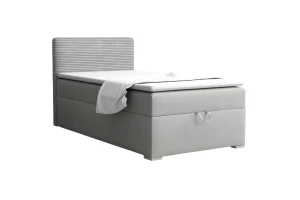 TEEN 1 90x200 Poso 55/Paros 5 Lichtgrijs boxspringbed gestoffeerd bed compleetbed eenpersoonsbed Kinder Meubels 24