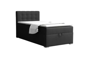 TEEN 3 100x200 Kronos 7 Zwart boxspringbed gestoffeerd bed compleetbed eenpersoonsbed Kinder Meubels 24
