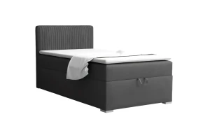 TEEN 4 100x200 Poso 34/Kronos 34 Antraciet boxspringbed gestoffeerd bed compleetbed eenpersoonsbed Kinder Meubels 24