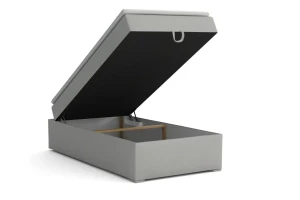 TEEN 4 100x200 Poso 55/Paros 5 Lichtgrijs boxspringbed gestoffeerd bed compleetbed eenpersoonsbed Kinder Meubels 24