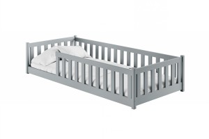 BELMO 80x180 asgrijs Kinderbed Speelbox Kinder Meubels