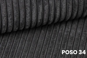 DENIS MINI 100x200 Cord Poso 34 Antraciet boxspringbed met opbergruimte en een doorlopende matras Kinder Meubels 24