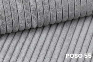 DENIS MINI 100x200 Cord Poso 55 Lichtgrijs boxspringbed met opbergruimte en een doorlopende matras Kinder Meubels 24