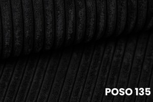 DENIS MINI 120x200 Cord Poso 135 Zwart boxspringbed met opbergruimte en een doorlopende matras Kinder Meubels 24