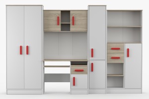 MIKI Kinderkamer Set Jeugdkamer Set Kinder Meubels 24 