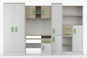 MIKI Kinderkamer Set Jeugdkamer Set Kinder Meubels 24 