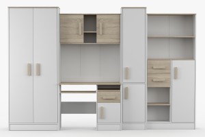 MIKI Kinderkamer Set Jeugdkamer Set Kinder Meubels 24 