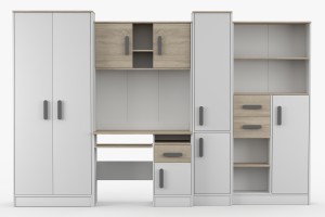 MIKI Kinderkamer Set Jeugdkamer Set Kinder Meubels 24 