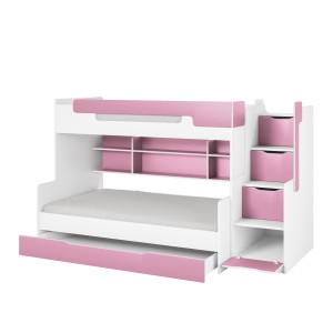 HANNA 2-persoons Stapelbed Hoogslaper Kinder Meubels 24