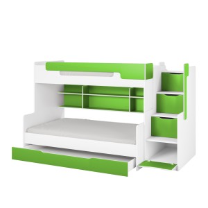 HANNA 2-persoons Stapelbed Hoogslaper Kinder Meubels 24