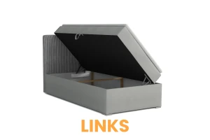 DON 90x200 Poso 34/Kronos 34 Antraciet boxspringbed met opbergruimte Kinder Meubels 24