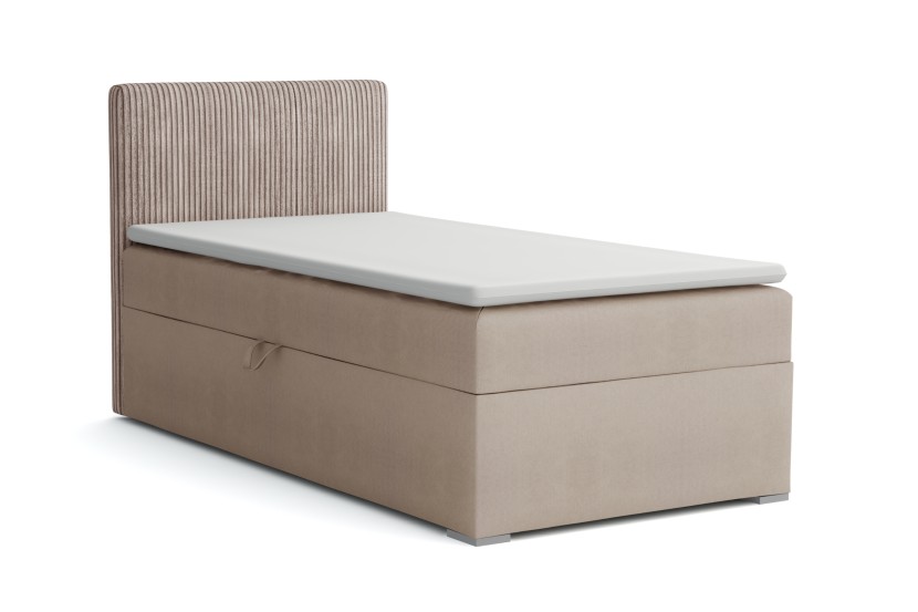 DON 100x200 Poso 2/Paros 2 Beige boxspringbed met opbergruimte Kinder Meubels 24