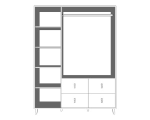 FAGOT D kinderkamerset / jeugdkamerset met commode